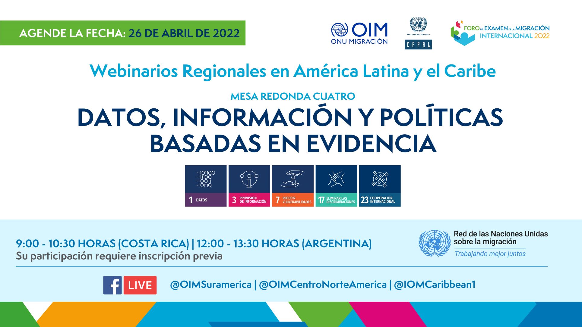 OIM_FEMI_Diálogos regionales_SPA_Twitter Post webinario 4-00